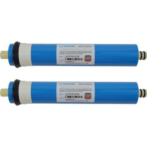 Under Sink Reverse Osmosis membrane element 50GPD Thin Film Composite Membrane ULP1812-50 for home RO use- Pack of 2