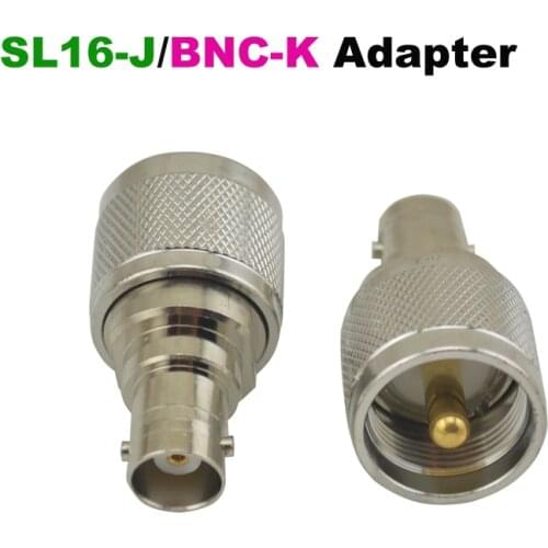 SL16-J (PL259 UHF)/BNC-K (BNC Female) jack RF Adapter