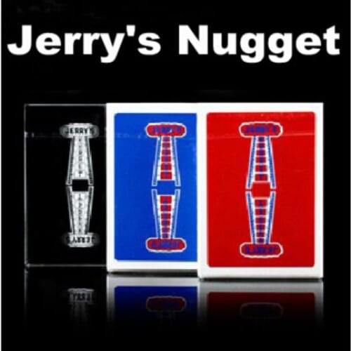 Jerrys Nugget Playing Cards Poker(Red/Blue Back Available) Magic Tricks Close Up Illusions Gimmick Prop Mentalism Comedy