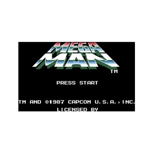 Megaman 72 Pins Game Card Region Free For 8 Bit Game Players