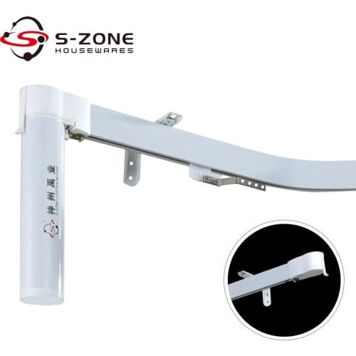 Curved/Bendable Automatic Electric Motorized Curtain Track with Motor