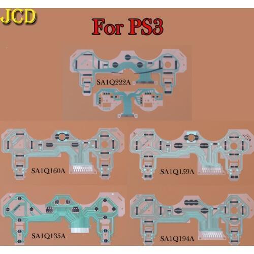 JCD 1PCS Buttons Ribbon Circuit Board for Dualshock 3 PS3 Controller SA1Q160A SA1Q159A Conductive Film Keypad Flex Cable