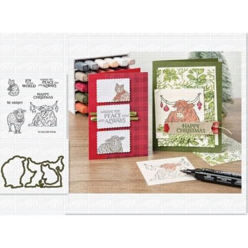 Animals Metal Cutting Dies and Stamps for Scrapbooking DIY Photo Album Card Making Decorative Stencil New