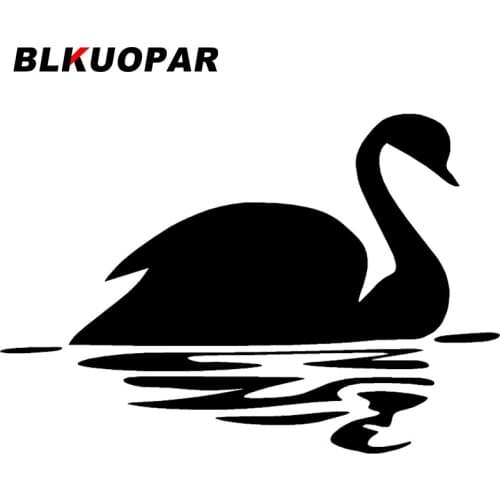 BLKUOPAR for Swan Reflection Car Stickers Creative Decals Motorcycle Helmet Skateboard Waterproof Occlusion Scratch Decor