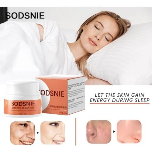 Night Cream Hydrating Repair Brighten Oil Control Nourish Anti-Aging Lifting Firming Nicotinamide Peptides Unisex Skin Care 30g