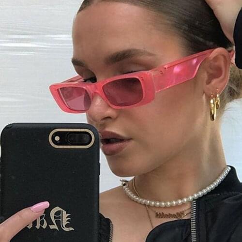 2021 New Fashion Square Sunglasses Women Designer Vintage Black Sun Glasses Female Oculos De Sol UV400