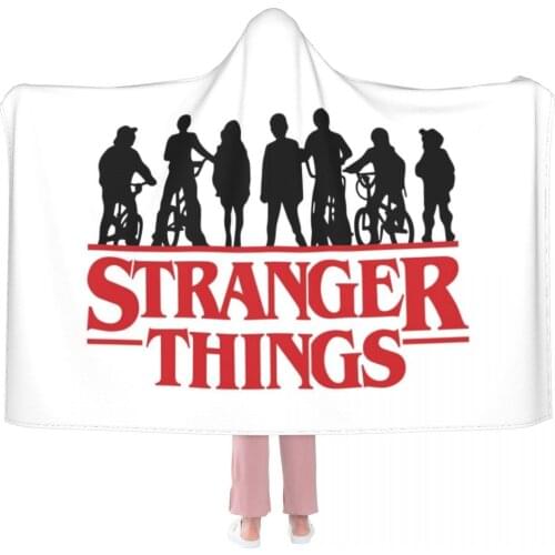 Cosplay Stranger Things Blankets Lovely Plush Soft Cloak Cartoon Cloak Coral Fleece Air Blankets Birthday Valentine Gifts