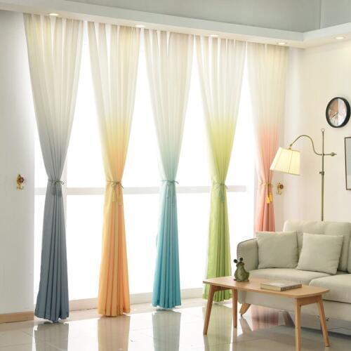 Simple Gradient Blackout Window Curtains For Living Room Bedroom Custom Made Home Decor Kitchen Cortinas