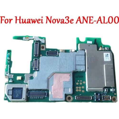 Tested Work Original Unlock Motherboard For Huawei Nova3e Nova 3e ANE-AL00 64gb 128gb Logic Circuit Electronic Chips