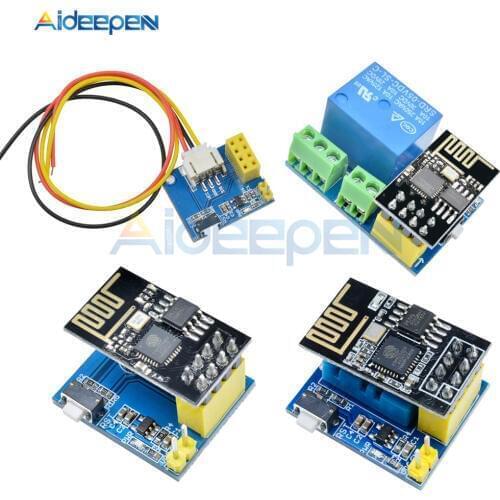 ESP8266 5V WiFi relay module DS18B20 DHT11 RGB LED Controller Things smart home remote control switch phone APP ESP-01 ESP-01S