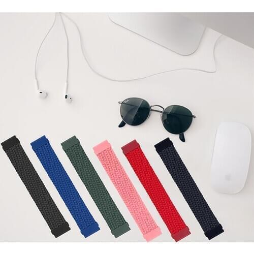 22mm Nylon Woven Flexible Watch Band Replacement ristwatch Strap Bracelet Belt for Samsung Galaxy Watch 3 45mm Accessories