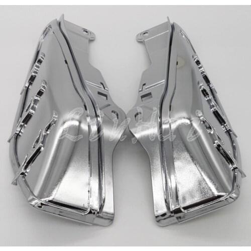 Silver AirMaster Accents Mid-Frame Air Deflector Trim For FLHTCU FLHTK and FLTRU