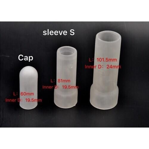 S/M/L Vacuum Cup Extender Silicone Penis Sleeves Clamping Kit For Penis Enlargement/ Extender/Stretcher Replacement