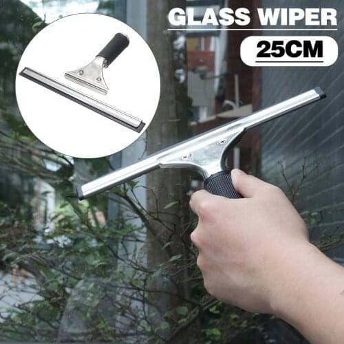 New Arrivals Window Cleaning Squeegee Glass Cleaner Applicator Rubber Wiper Blade 25cm Household Cleaning Appliances