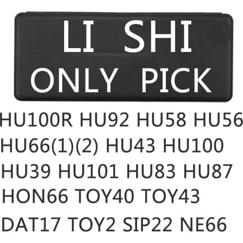 1PC LiShi Locksmith Tool HU100R HU92 HU58 HU56 HU66(1)(2) HU43 HU100 HU39 HU101 HU83 HU87 HON66 TOY40 TOY43 SIP22 for Car/Auto
