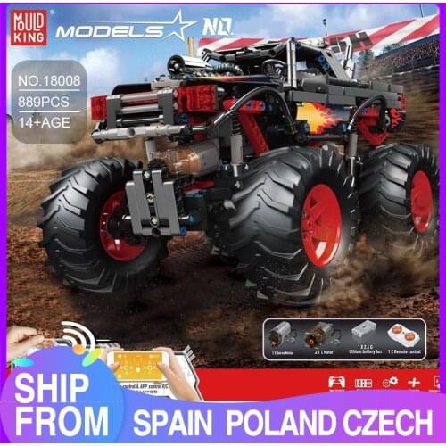 MOULD KING Building Blocks High-Tech APP RC Motorized Flame Climbing Truck Model Assembly Bricks Kids DIY Toys Christmas Gifts