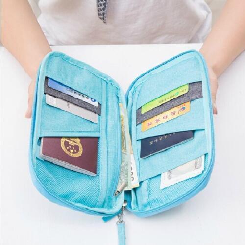 Ferimo Go abroad papers bag portable receive travel passport bag certificates ticket clip to hand my passport