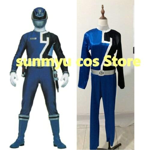 Tokusou Sentai Dekaranger Deka Blue Cosplay Costume,Custom Size Customize Halloween