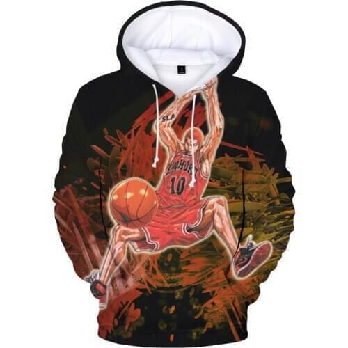 Slam Dunk 3D Printed Hoodies Unisex SHOHOKU Sweatshirts Japanese Popular Anime Funny Hip Hop Harajuku Pullover Plussize 2XS-5XL