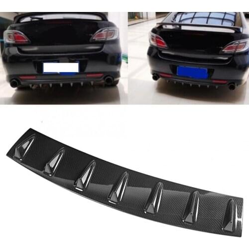 Rear Spoiler Shark 7-Fin Deflector Bumper Lip Diffuser Large car bumper high quality car accessories