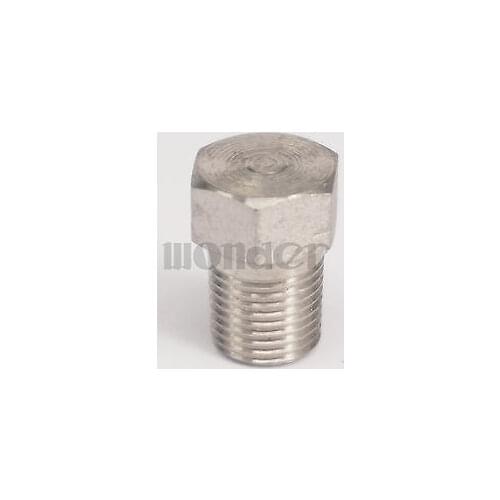 1/8" NPT Male 304 Stainless Steel Hex Head Solid Plug Forged Pipe Fitting Water Gas Oil 6000 PSI