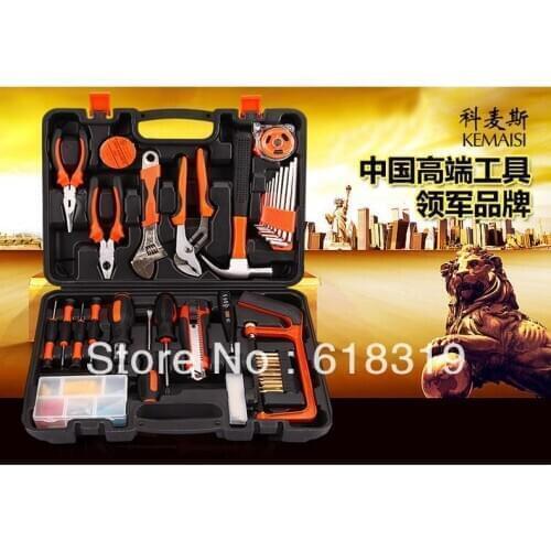 1 Set A Lot Manual Household Tool Kit Electrician Carpentry Repair Kit Box Combination Hardware Tools Group Set XQ0128Solar