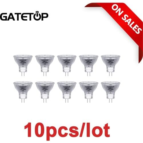 10pcs Dimmable MR11 12V 20W 2700-3500K Warm White Halogen Bulb Light Globe Lamp Free Shipping