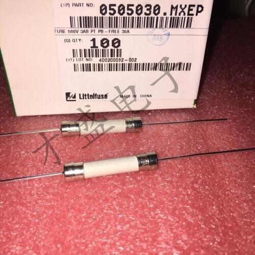 10 Pcs 30A 500V Axial Leads 6.3 x 32mm Ceramic Fuse