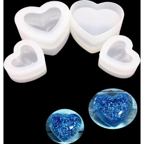 3D lovely heart shape Silicone Mold for jewelry making Dried Flower Resin Decorative Crafts DIY tool UV epoxy resin molds art