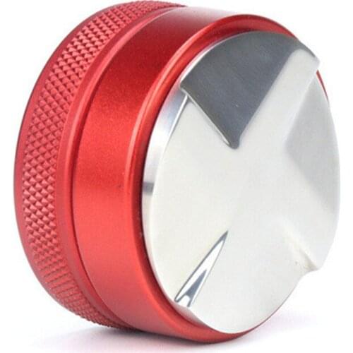 58.35mm Stainless Steel Coffee Tamper Adjustable Height Convex Base/Four Angled Slope Base Coffee Distributor Coffee Accessories