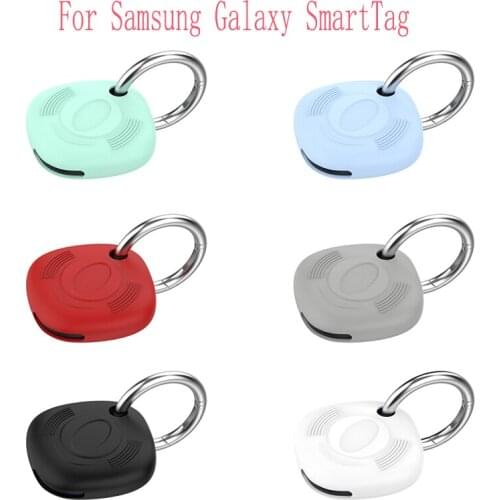 For Samsung Galaxy SmartTag Locator Tracker Case Keychain Anti-lost Cover Sleeve Protective Case For Smart Tag Trackers Holder