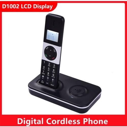 Digital Cordless Phone Telephone with LCD Display Caller ID Hands-free Calls Conference Call 16 Languages 5 Handsets Connection