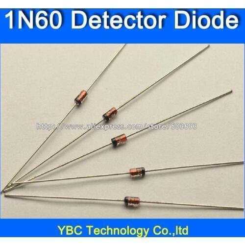500pcs/lot DIP 1N60 Germanium Detector Diode
