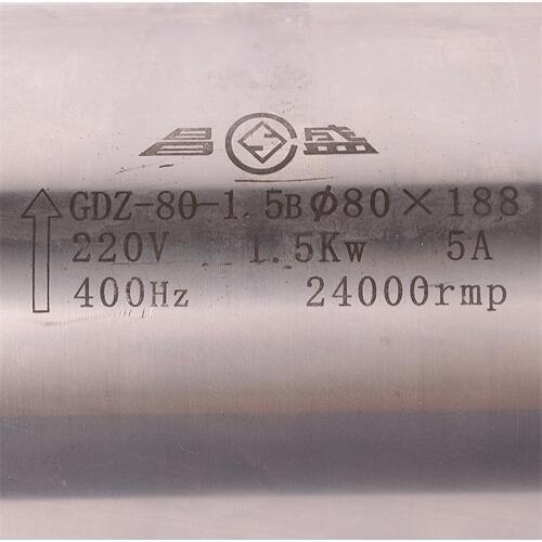 2HP 1.5kw 24000RPM ER11 water cooling Woodworking AC Spindle motor 80mm 3 bearings 220VAC 5A 400hz CNC Router