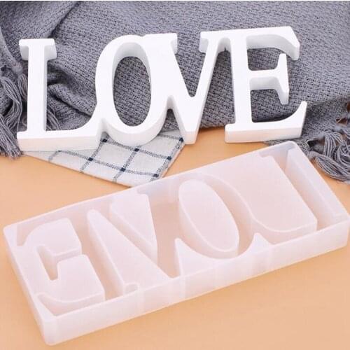 1PCS LOVE Letter integrated transparent silicone mold DIY production jewelry decoration accessories