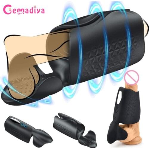 Blowjob Masturbator for Men Automatic Pulse Penis Trainer Massager Male Masturbator Cup Pussy Glans Vibrator Sex Toys for Men