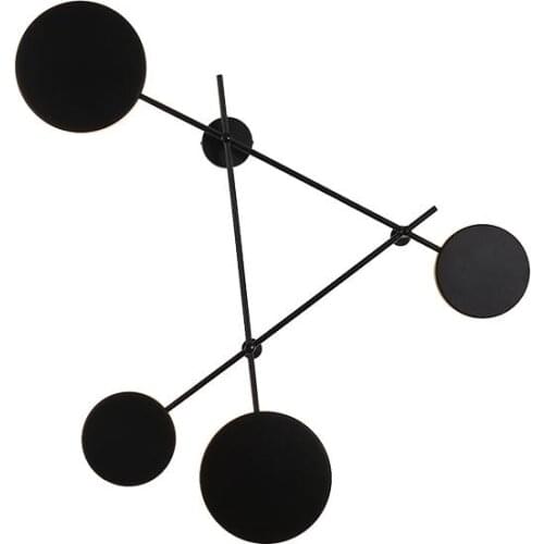 Nordic Living Room Wall Lamp Modern Minimalist Wrought Iron Round Aisle Staircase Lamp Designer Bedroom Bedside Lamp