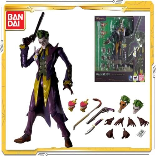 Original BANDAI SHF DC Injustice League The Joker Model Toy Action Figures Toys For Children Gift