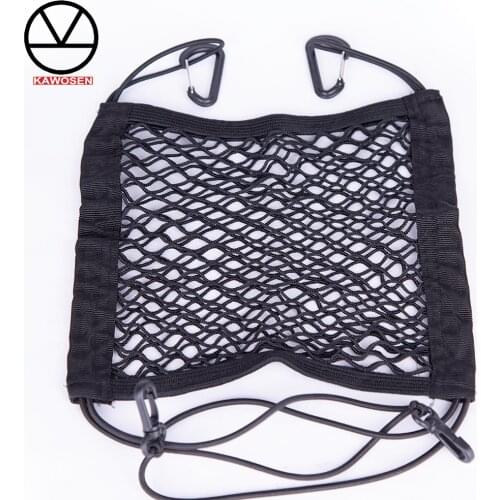 KAWOSEN Strong Elastic Car Mesh Net Bag Between Car Organizer Seat Back Storage Bag Luggage Holder Pocket Safety Bag CMNB01