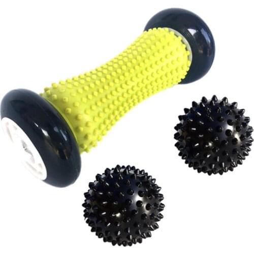 Foot Reflexology Three-piece Muscle Relaxation Siamese Fascia Ball Hedgehog Yoga Foot Acupoint Shoulder Neck Menstrual