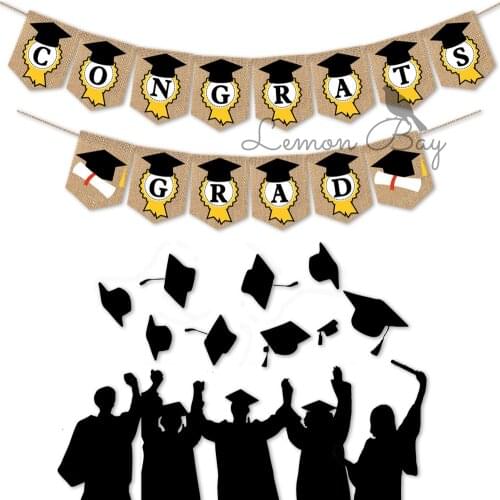 Happy Graduation Linen Banner Graduation Bunting Graduation Decoration Sign School Graduation Party 2021 Graduation Party Decora