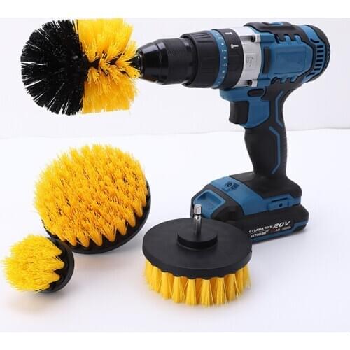 Drill Brush All Purpose Cleaner Scrubbing Brushes for Bathroom Surface Grout Tile Tub Shower Kitchen Auto Care Cleaning Tools