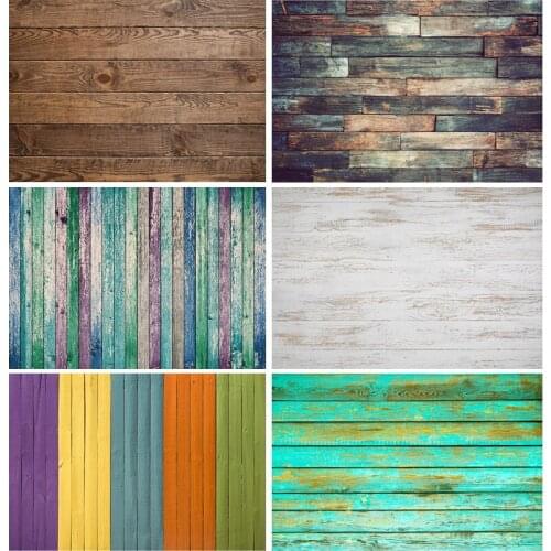 SHENGYONGBAO Wooden Photography Background Wood Plank Texture Newborn Baby Portrait Photocall Photo Backdrops Prop 210318MXX-H5