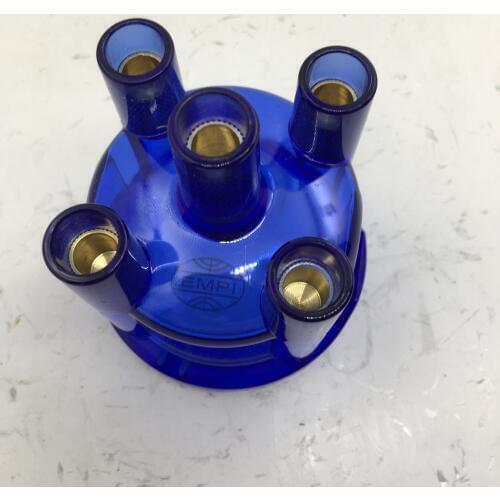SherryBerg cap for EMPI Blue translucent Distributor cap to Fit for most Bosch 4 cly distributors
