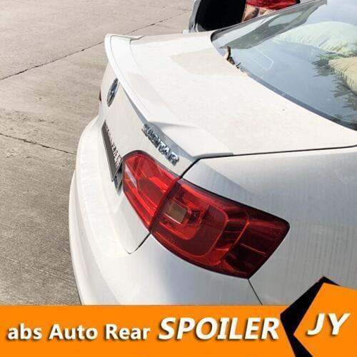 For Volkswagen Jetta Spoiler 2013-2018 Sagitar spoiler High Quality ABS Material Car Rear Wing Primer Color Rear Spoiler