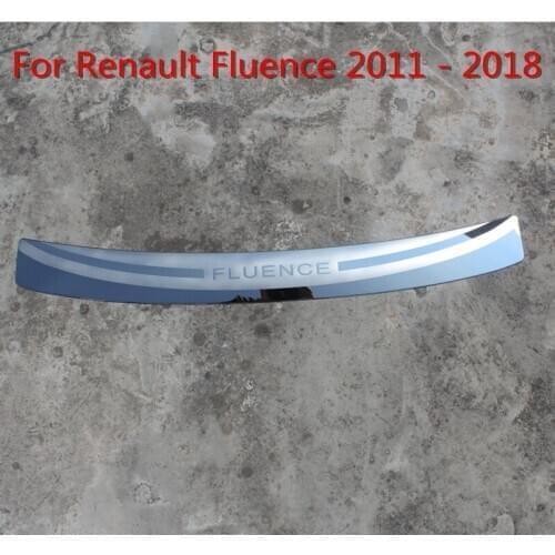 Car-styling Stainless Steel Ultra-thin Rear Windowsill Panel,rear Bumper Protector Sill For Renault Fluence 2011 - 2018