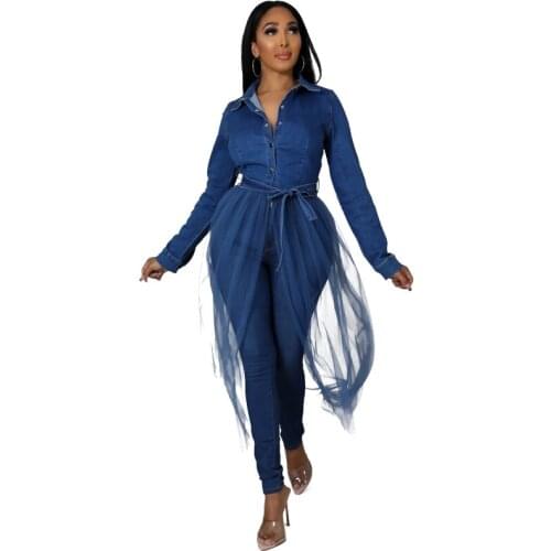 Sukienki Womens Denim Shirts