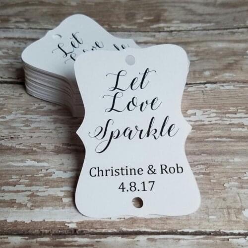 Let Love Sparkle, Wedding Sparkler Send Off, Wedding Reception, Personalised Sparkler Tags, Wedding Sparklers, Custom Tag