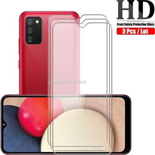 3 Pcs Protective Glass For Samsung Galaxy A02S A12 A52 A72 A42 A51 A21S A71 A41 A31 A20E A30S M31 M31S M51 Screen Protector Film