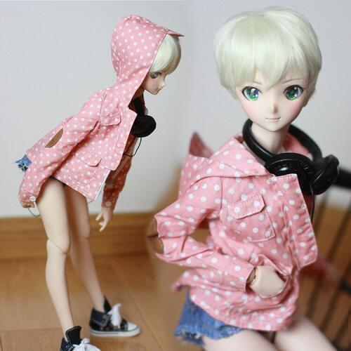 1pcs New BJD Doll Clothes for 1/3 SD DD Pink/Blue Wave point Loose Coat Jacket Casual clothes fashion doll accessories